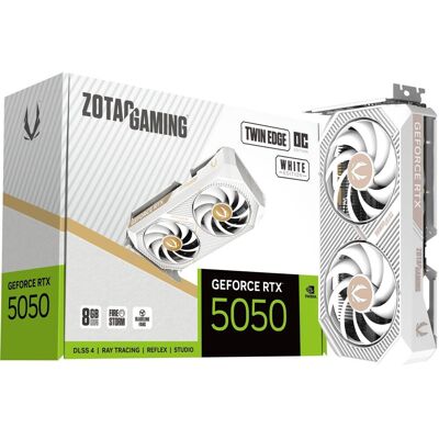 Zotac NVIDIA GeForce RTX 5050 ZT-B50500Q-10M 8GB GDDR6 OC weiß Grafikkarte Zotac NVIDIA GeForce RTX 5050 ZT-B50500Q-10M 8GB GDDR6 OC weiß Grafikkarte