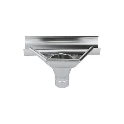 Rinnenerweiterung Grömo Segmentform, halbrunde Rinne, Zink, verschiedene Größen (Ausführung: Nenngröße 280. Ø 80mm) Rinnenerweiterung Grömo Segmentform, halbrunde Rinne, Zink, verschiedene Größen (Ausführung: Nenngröße 280. Ø 80mm)