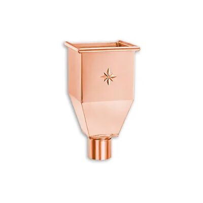 Wasserfangkasten Grömo lang, Kupfer, verschiedene Größen (Ausführung: Ø 76mm) Wasserfangkasten Grömo lang, Kupfer, verschiedene Größen (Ausführung: Ø 76mm)