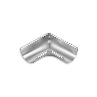 Rinnenwinkel Grömo Inneneck 90°, halbrund, Aluminium, verschiedene Größen (Ausführung: Nenngröße 400. Ø 192mm) Rinnenwinkel Grömo Inneneck 90°, halbrund, Aluminium, verschiedene Größen (Ausführung: Nenngröße 400. Ø 192mm)