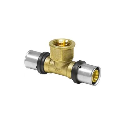 heima24 Pressfitting T-Stück mit IG - DVGW zertifiziert / Kontur TH (Ausführung: 63 - 1 1/2''IG - 63) heima24 Pressfitting T-Stück mit IG - DVGW zertifiziert / Kontur TH (Ausführung: 63 - 1 1/2''IG - 63)