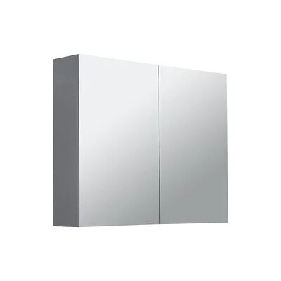 Spiegelschrank Blanda Alu-Optik 2 Türen 800x650x165 mm Evenes Spiegelschrank Blanda Alu-Optik 2 Türen 800x650x165 mm Evenes