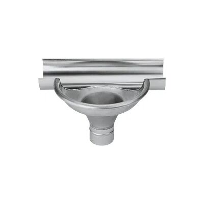Rinnenerweiterung Grömo Schalenform, halbrunde Rinne, Zink, verschiedene Größen (Ausführung: Nenngröße 280. Ø 80mm) Rinnenerweiterung Grömo Schalenform, halbrunde Rinne, Zink, verschiedene Größen (Ausführung: Nenngröße 280. Ø 80mm)