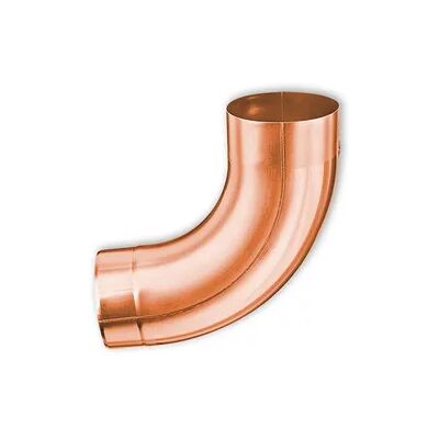 Rohrbogen 85° Grömo mit Einzug, Kupfer, verschiedene Größen (Ausführung: Ø 120mm) Rohrbogen 85° Grömo mit Einzug, Kupfer, verschiedene Größen (Ausführung: Ø 120mm)