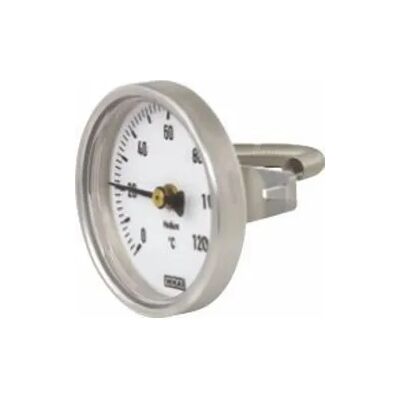 tecuro Bi-Metall-Zeiger-Anlegethermometer d 63 mm 0–120 °C tecuro Bi-Metall-Zeiger-Anlegethermometer d 63 mm 0–120 °C
