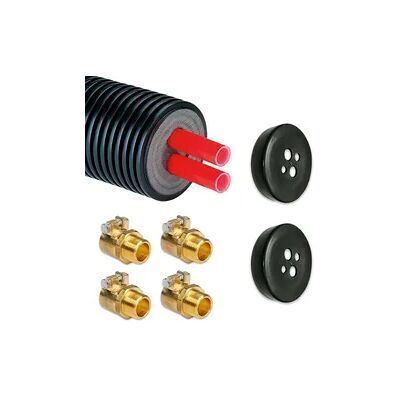 Anschlusspaket Wärmepumpenrohr für Luft-Wasser Wärmepumpen Doppelrohr, Armacell 1-15m, Ø 160 mm, 2x 40x3,7mm (Ausführung: 12 Meter 40x3.7 mm (DN32)) Anschlusspaket Wärmepumpenrohr für Luft-Wasser Wärmepumpen Doppelrohr, Armacell 1-15m, Ø 160 mm, 2x 40x3,7mm (Ausführung: 12 Meter 40x3.7 mm (DN32))