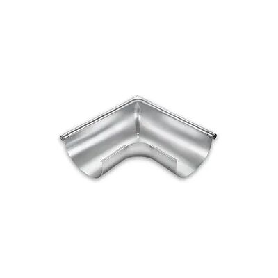 Rinnenwinkel Grömo Außeneck 90°, halbrund, Aluminium, verschiedenen Größen (Ausführung: Nenngröße 250. Ø 105mm) Rinnenwinkel Grömo Außeneck 90°, halbrund, Aluminium, verschiedenen Größen (Ausführung: Nenngröße 250. Ø 105mm)
