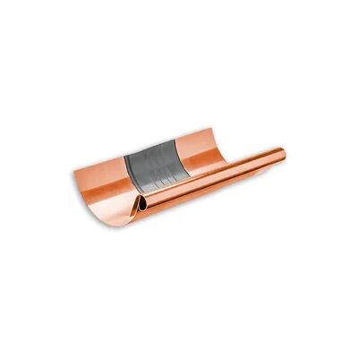 Dachrinnen-Dilatation Grömo, halbrund, Kupfer, verschiedene Größen (Ausführung: Nenngröße 400. Ø 192mm) Dachrinnen-Dilatation Grömo, halbrund, Kupfer, verschiedene Größen (Ausführung: Nenngröße 400. Ø 192mm)
