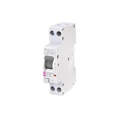 FI/LS-Schalter KZS-1M-UNI, 1-polig+N in 1 TE, C10A, 30mA, 6kA ETI FI/LS-Schalter KZS-1M-UNI, 1-polig+N in 1 TE, C10A, 30mA, 6kA ETI