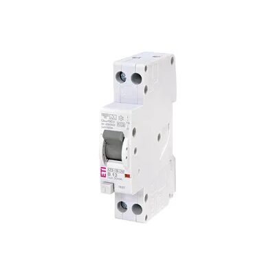 FI/LS-Schalter KZS-1M-UNI, 1-polig+N in 1 TE, B13A, 30mA, 6kA ETI FI/LS-Schalter KZS-1M-UNI, 1-polig+N in 1 TE, B13A, 30mA, 6kA ETI
