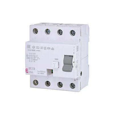 FI-Schalter EFI-4, 4-polig, 63A,300mA, Typ A, selektiv ETI FI-Schalter EFI-4, 4-polig, 63A,300mA, Typ A, selektiv ETI