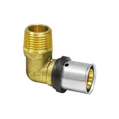 Pipetec Pressfitting 90° Winkel mit AG (Ausführung: 63 - 2''AG) Pipetec Pressfitting 90° Winkel mit AG (Ausführung: 63 - 2''AG)