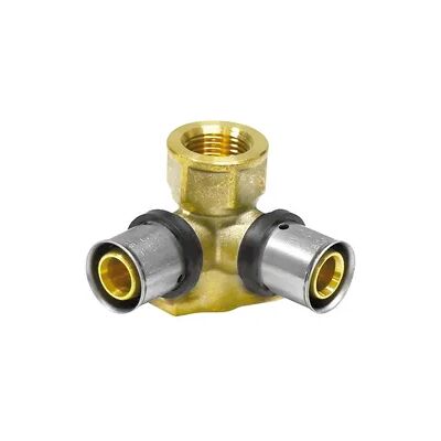 Pipetec Pressfitting V Wandwinkel doppelt mit IG, H=52mm (Ausführung: 16 - 1/2''IG - 16 (VPE 20 Stk.)) Pipetec Pressfitting V Wandwinkel doppelt mit IG, H=52mm (Ausführung: 16 - 1/2''IG - 16 (VPE 20 Stk.))