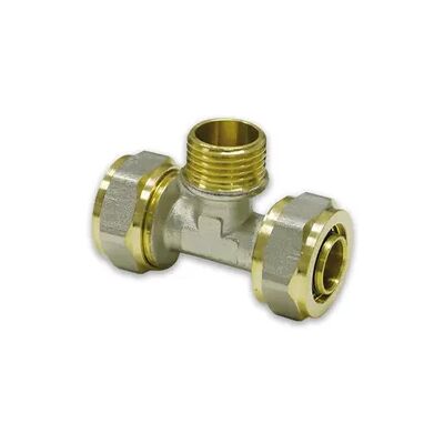 Klemmringverschraubung Schraubfitting Pipetec, T-Stück, Mittelabgang mit AG (Ausführung: 20 - 3/4''AG - 20) Klemmringverschraubung Schraubfitting Pipetec, T-Stück, Mittelabgang mit AG (Ausführung: 20 - 3/4''AG - 20)