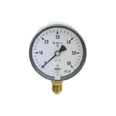 Afriso Kapselfedermanometer,Edelstahl KP 63.7 DN8 1/4'' radial 0-600 mbar Afriso Kapselfedermanometer,Edelstahl KP 63.7 DN8 1/4'' radial 0-600 mbar