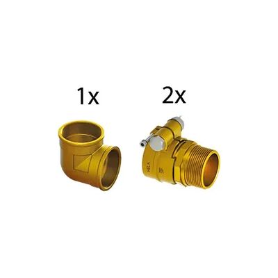 Armacell Klemm-Winkel 90° für Fernwärmeleitung PE-Xa, PN10 (Ausführung: 20 - 20 mm) Armacell Klemm-Winkel 90° für Fernwärmeleitung PE-Xa, PN10 (Ausführung: 20 - 20 mm)