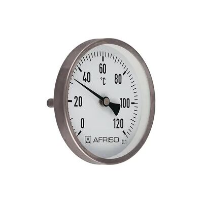 Afriso Edelstahlthermometer, 0 - 120°C, 1/2'', 63 mm,Schutzrohr 40 mm Afriso Edelstahlthermometer, 0 - 120°C, 1/2'', 63 mm,Schutzrohr 40 mm