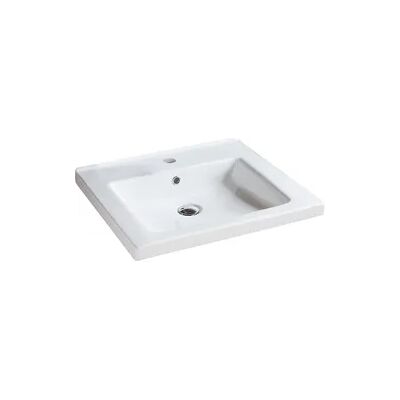 Waschtisch TRENDY BxHxT: 610x115x510 mm 1 Hahnloch Keramik weiß Evenes Waschtisch TRENDY BxHxT: 610x115x510 mm 1 Hahnloch Keramik weiß Evenes