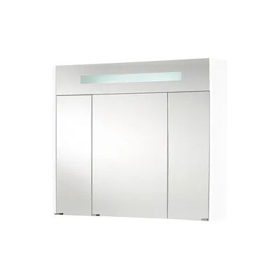Evenes Spiegelschrank m. bel. Blende weiß matt, 3 Türen 850x750x188mm Evenes Spiegelschrank m. bel. Blende weiß matt, 3 Türen 850x750x188mm