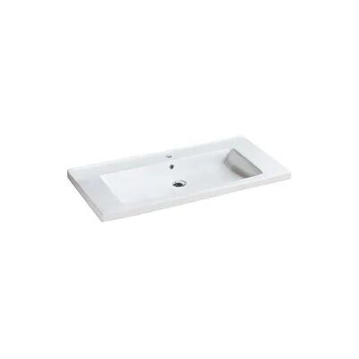 Waschtisch TRENDY BxHxT: 910x115x510 mm 1 Hahnloch Keramik weiß Evenes Waschtisch TRENDY BxHxT: 910x115x510 mm 1 Hahnloch Keramik weiß Evenes