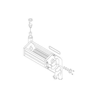 Buderus Wärmetauscher 43W (mit Dichtung) - 73032 Buderus Wärmetauscher 43W (mit Dichtung) - 73032