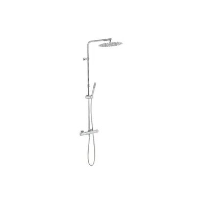 Brause-System Enzan Handbrause, Kopfbrause Ø 300 mm und Thermostat chrom Evenes Brause-System Enzan Handbrause, Kopfbrause Ø 300 mm und Thermostat chrom Evenes