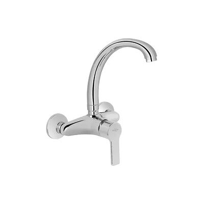 Wand-Spültischmischer Goodlife mit schwenkbarem HU-Auslauf Ausladung 245 mm verchromt Evenes Wand-Spültischmischer Goodlife mit schwenkbarem HU-Auslauf Ausladung 245 mm verchromt Evenes