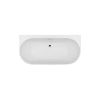 Evenes Raumspar-Badewanne Arnon BxHxT:1660x580x800mm mit Klicker-Ablaufgarnitur und Schlitzüberlauf chrom, Acryl weiß Evenes Raumspar-Badewanne Arnon BxHxT:1660x580x800mm mit Klicker-Ablaufgarnitur und Schlitzüberlauf chrom, Acryl weiß