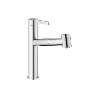 Spültischmischer KWC Bevo E herausziehbarer Auslauf Ausladung 221 mm Edelstahl gebürstet Spültischmischer KWC Bevo E herausziehbarer Auslauf Ausladung 221 mm Edelstahl gebürstet