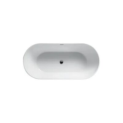 Evenes Badewanne freistehend Lison BxHxT:1900x560x800mm mit Klicker-Ablaufgarnitur und Schlitzüberlauf chrom, Acryl weiß Evenes Badewanne freistehend Lison BxHxT:1900x560x800mm mit Klicker-Ablaufgarnitur und Schlitzüberlauf chrom, Acryl weiß