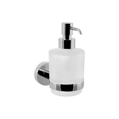 Seifenspender Eight 100 ml mit Wandhalter Messing verchromt Glas satiniert Evenes Seifenspender Eight 100 ml mit Wandhalter Messing verchromt Glas satiniert Evenes