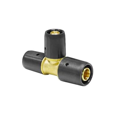 Steckfitting, Pipetec,T-Stück reduziert, DVGW-Zulassung (Ausführung: 20 - 16 - 16 mm) Steckfitting, Pipetec,T-Stück reduziert, DVGW-Zulassung (Ausführung: 20 - 16 - 16 mm)