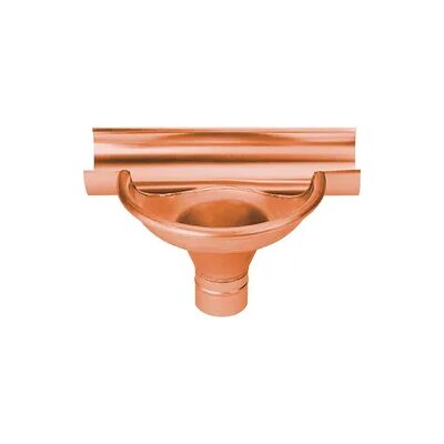 Rinnenerweiterung Grömo Schalenform, halbrunde Rinne, Kupfer, verschiedene Größen (Ausführung: Nenngröße 333. Ø 100mm) Rinnenerweiterung Grömo Schalenform, halbrunde Rinne, Kupfer, verschiedene Größen (Ausführung: Nenngröße 333. Ø 100mm)