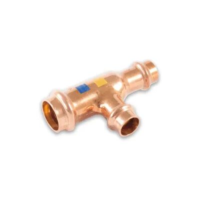 FRABO Kupfer Press Kombifitting T-Stück reduziert, DVGW, Kontur V, verschiedene Varianten (Ausführung: 35 - 28 - 28 mm) FRABO Kupfer Press Kombifitting T-Stück reduziert, DVGW, Kontur V, verschiedene Varianten (Ausführung: 35 - 28 - 28 mm)
