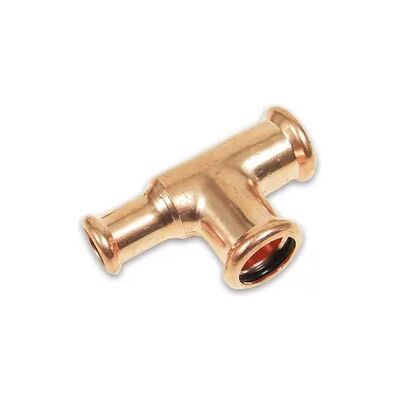 FRABO Kupfer Pressfitting T-Stück reduziert, verschiedene Größen (Ausführung: 15 - 12 - 12 mm) FRABO Kupfer Pressfitting T-Stück reduziert, verschiedene Größen (Ausführung: 15 - 12 - 12 mm)