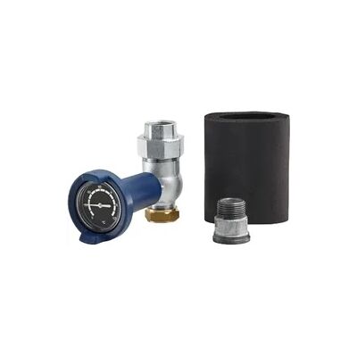 Bosch Buderus Kugelhahn 28 mm auf Rp 1 Rücklauf mit Thermometer und Isolierung Bosch Buderus Kugelhahn 28 mm auf Rp 1 Rücklauf mit Thermometer und Isolierung
