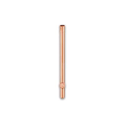 2m Standrohr Grömo ohne Dichtelement, mit Reinigungsdeckel, Ø 100mm, Kupfer 2m Standrohr Grömo ohne Dichtelement, mit Reinigungsdeckel, Ø 100mm, Kupfer