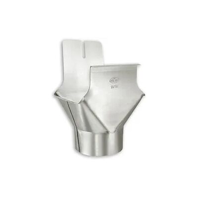 Einhangstutzen Grömo Kastenrinne, Aluminium, verschiedene Größen (Ausführung: Nenngröße 400. Ø 120mm) Einhangstutzen Grömo Kastenrinne, Aluminium, verschiedene Größen (Ausführung: Nenngröße 400. Ø 120mm)