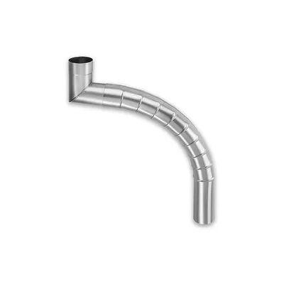 Gliederbogen Grömo Zink Ø100mm, gepresst, verschiedene Größen (Ausführung: Länge 900-995mm) Gliederbogen Grömo Zink Ø100mm, gepresst, verschiedene Größen (Ausführung: Länge 900-995mm)