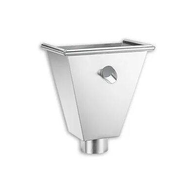 Wasserfangkasten Grömo wandanliegend, eckig mit Überlauf, Zink, verschiedene Größen (Ausführung: Ø 87mm) Wasserfangkasten Grömo wandanliegend, eckig mit Überlauf, Zink, verschiedene Größen (Ausführung: Ø 87mm)