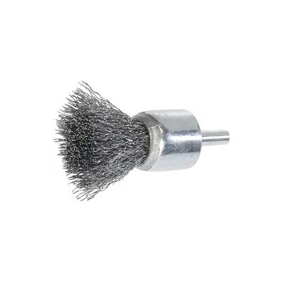 Pinselbürste Lessmann Länge: 68mm Edelstahldraht: 0,30mm ø: 23 x 22mm Schaft: 6,0mm Pinselbürste Lessmann Länge: 68mm Edelstahldraht: 0,30mm ø: 23 x 22mm Schaft: 6,0mm