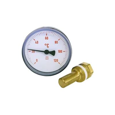 Afriso Bimetall-Thermometer 0-120 °C 63 mm durch., Kunststoffgehäuse rot(ohne Kugelhahn) Afriso Bimetall-Thermometer 0-120 °C 63 mm durch., Kunststoffgehäuse rot(ohne Kugelhahn)