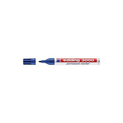 Permanentmarker 3000 Edding Strichbreite 1,5 - 3 mm, rundspitze, blau Permanentmarker 3000 Edding Strichbreite 1,5 - 3 mm, rundspitze, blau