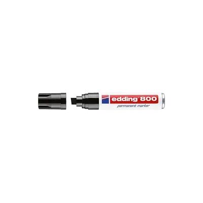 Permanentmarker 800 Edding Strichbreite 4 - 12 mm, Keilspitze, schwarz Permanentmarker 800 Edding Strichbreite 4 - 12 mm, Keilspitze, schwarz