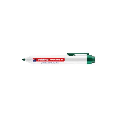 Permanentmarker retract11 Edding Strichbreite 1,5 - 3,0 mm, Rundspitze, grün Permanentmarker retract11 Edding Strichbreite 1,5 - 3,0 mm, Rundspitze, grün