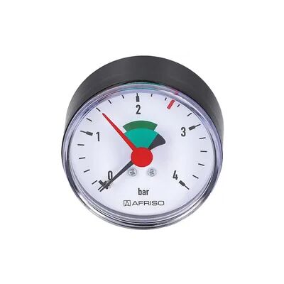 Rohrfeder-Manometer für Heizung/Sanitär - Axial, Afriso, Ø63mm, DN10 (3/8''), 2,5bar Markierung Rohrfeder-Manometer für Heizung/Sanitär - Axial, Afriso, Ø63mm, DN10 (3/8''), 2,5bar Markierung