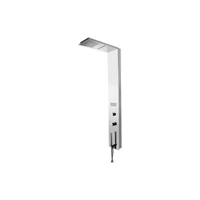 Wand-Brausepaneel Esben mit Thermostat, Edelstahl poliert Evenes Wand-Brausepaneel Esben mit Thermostat, Edelstahl poliert Evenes