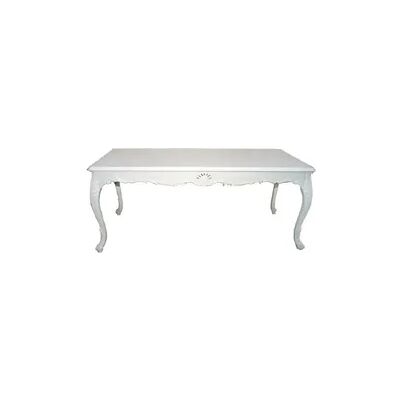 Casa Padrino Barock Esstisch Weiss 200cm - Esszimmer Tisch Barock Möbel Casa Padrino Barock Esstisch Weiss 200cm - Esszimmer Tisch Barock Möbel