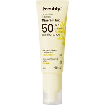 Freshly Cosmetics D+ Natural Suncare Mineral Fluid SPF50 50ml Freshly Cosmetics D+ Natural Suncare Mineral Fluid SPF50 50ml