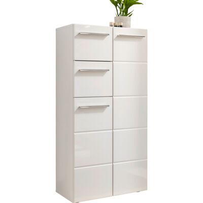 Die Möbelfundgrube Bad Unterschrank weiß hochglanz 60 cm - 2 Schubladen - MANDY Die Möbelfundgrube Bad Unterschrank weiß hochglanz 60 cm - 2 Schubladen - MANDY